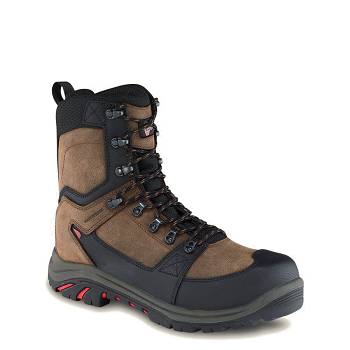 Red Wing Tradesman 8-inch Insulated Waterproof Safety Toe - Hnede Pracovne Cizmy Panske, RW248SK